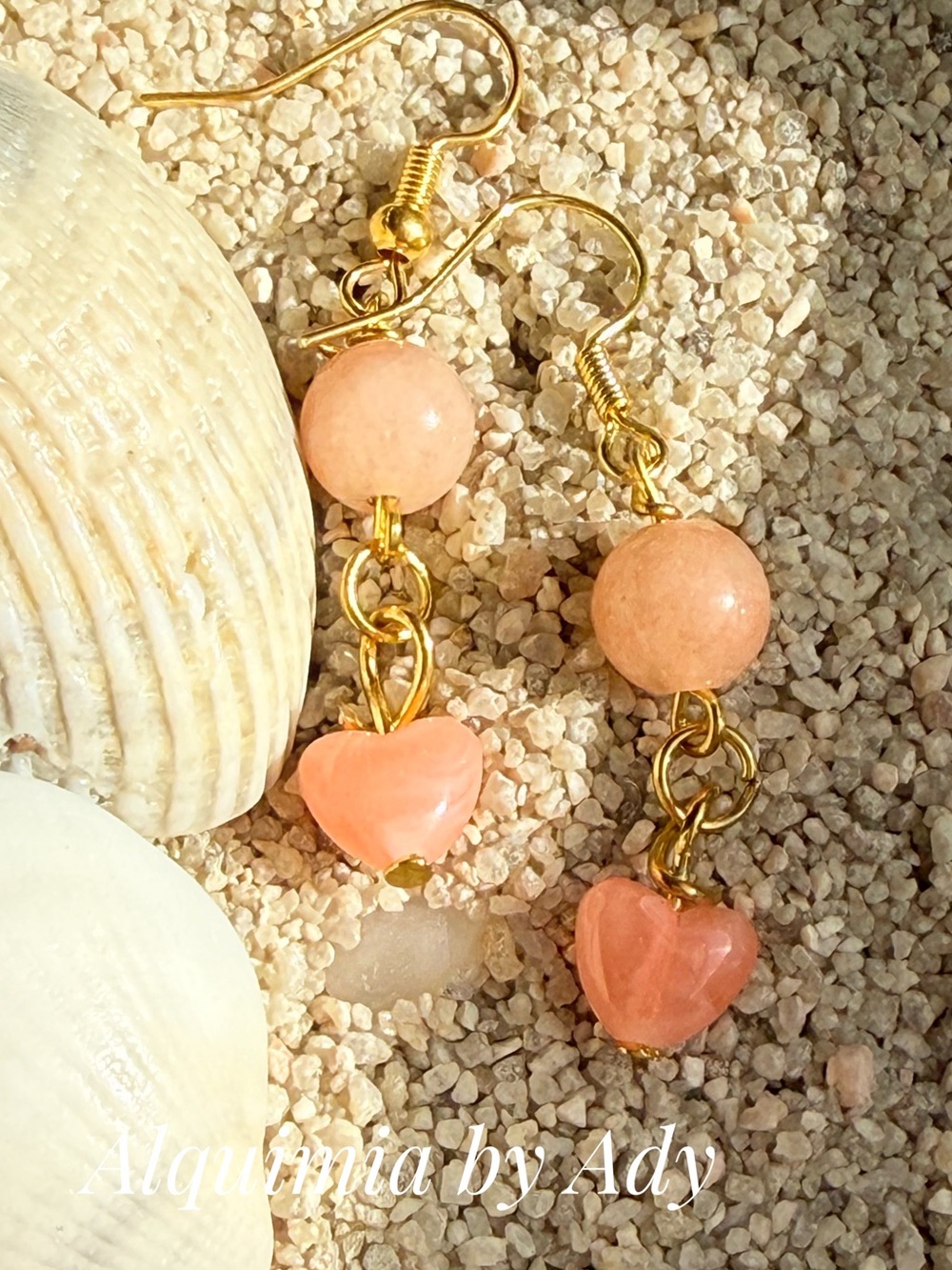 MOONSTONE Heart SIMPLE Earrings
